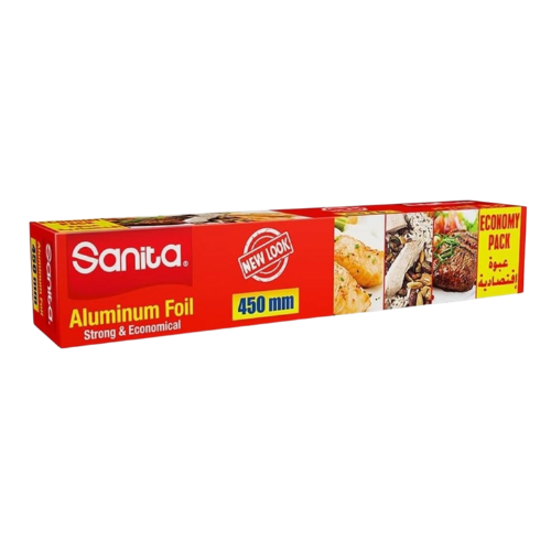 سانيتا رقائق ألمونيوم حراري 45 سم × 85 متر